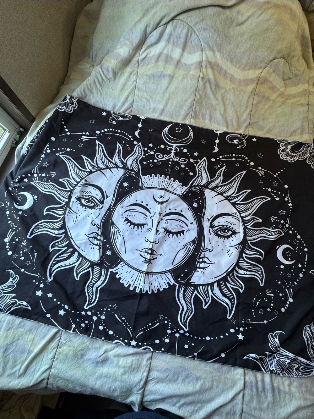 Celestial Sun And Moon Tapestry